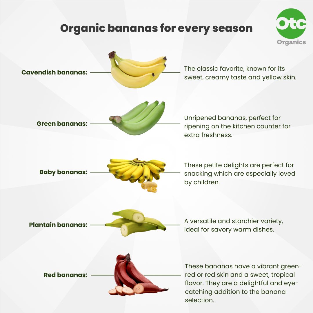 Het hele jaar door genieten: biologische bananen voor elk seizoen